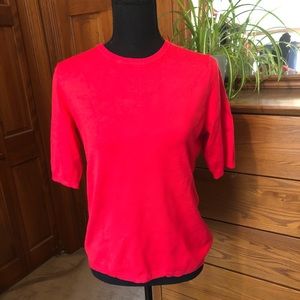 Philosophy Republic Red Short Sleeve Sweater Sz M